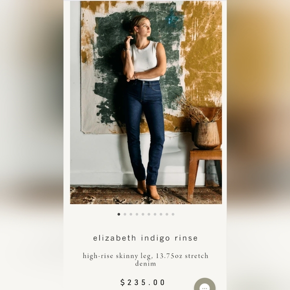 Imogene and Willie Elizabeth jeans sz 28. Dark wash straight leg - Picture 1 of 8